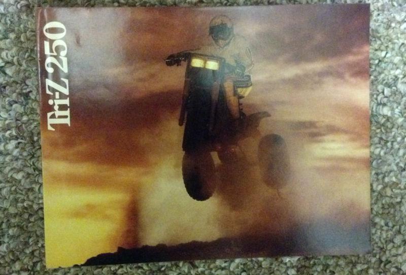 Yamaha tri-z250 tri z 250 3 wheeler moto brochure original color catalog 