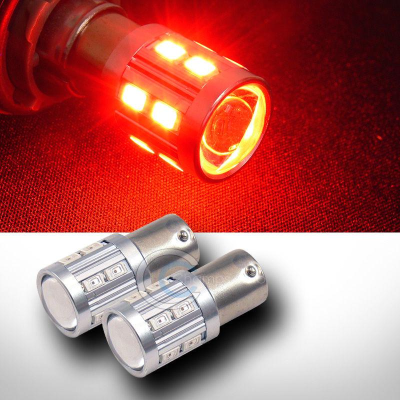 2p red 1156 ba15s 16x 5730 smd led front turn signal light bulbs 12v 1141 1159