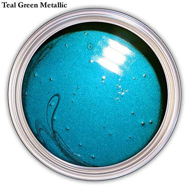 Teal green metallic  urethane basecoat clear coat kit