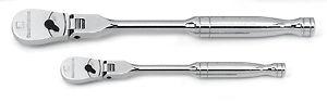 Gearwrench kd81216f 2 piece full polish flex handle ratchet set 84 tooth