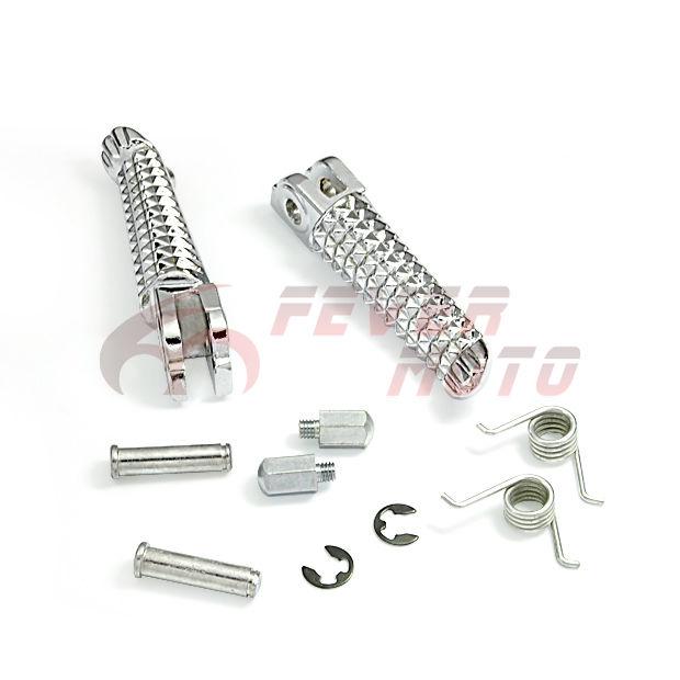 Fm for yamaha aluminum silver motorcycle foot pegs pedal front new hot warranty 