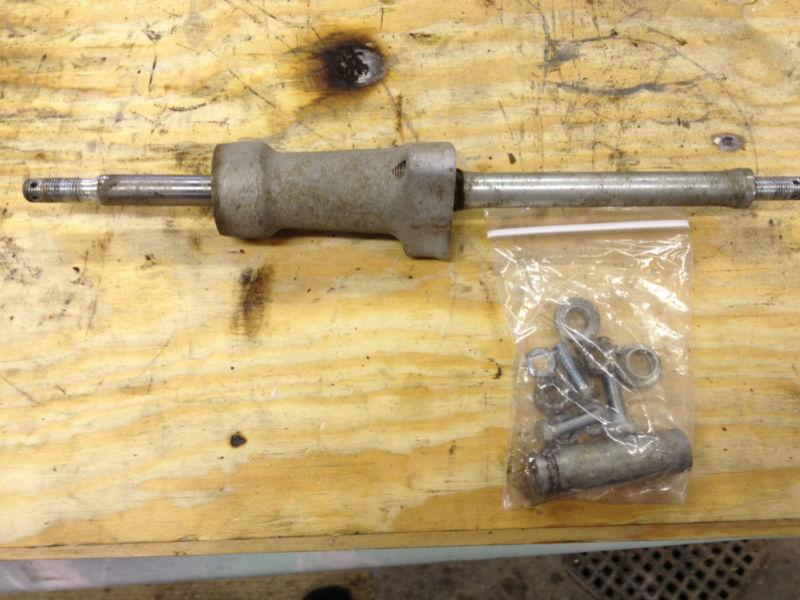 Honda us90 front axle / axel + hub + hardware