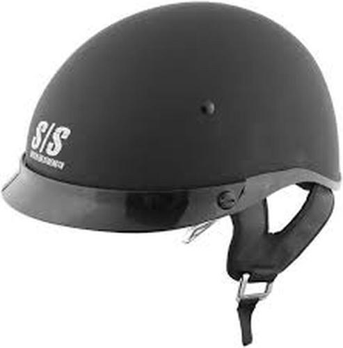 Speed & strength ss400dvd solid speed half-helmet helmet,matte black,large/lg