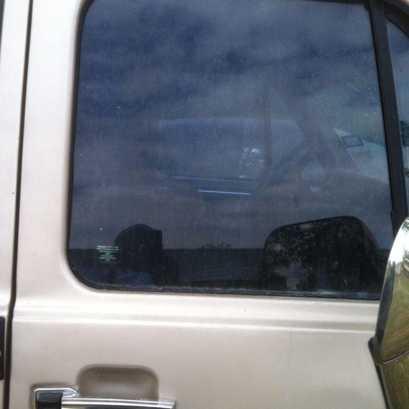 80-96 chevy gmc g-series van right passenger oem front door glass  regulator