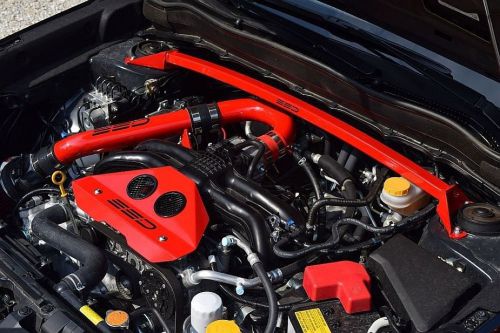 2013 subaru impreza ssd alternator (engine) cover, vented, red powder coating