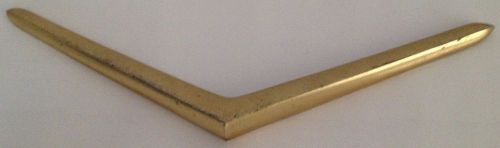 1956 plymouth mopar grille gold &#034;v&#034; emblem ornament belvedere savoy fury