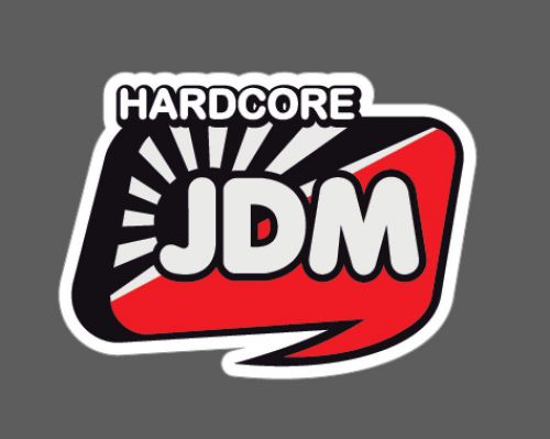 Jdm hardcore #222 sticker honda drift hellaflush illest illmotion wrap fresh
