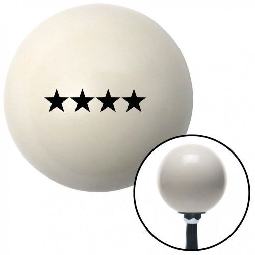 Black officer 10 - general ivory shift knob with 16mm x 1.5 insertresin grip
