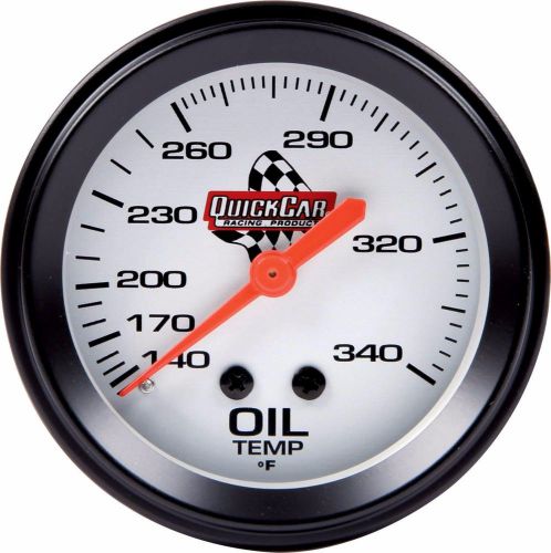 Quickcar 611-6009 2-5/8&#034; oil temp gauge 100-340 degree f imca dirt drag off road