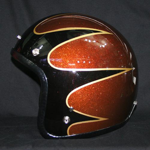 3/4 custom paint cafe racer victory bell vintage metal flake motorcycle helmet 