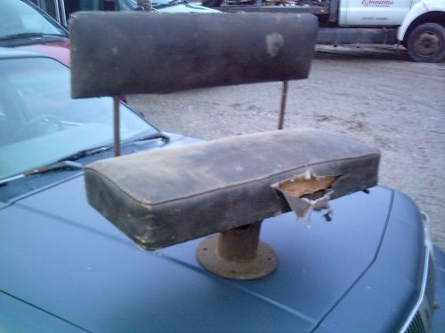 Vintage seat horseless carriage? buggy horse drawn?  mother inlaw  pedestal post