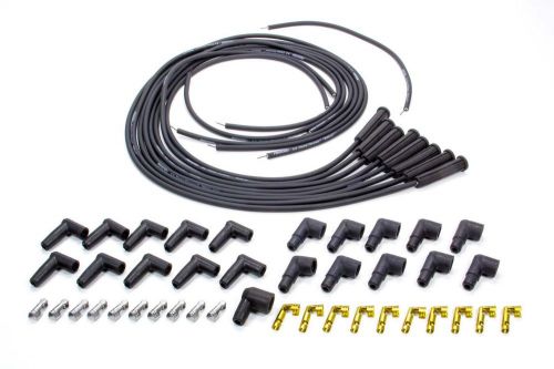 Pertronix black spiral core magx2 8-cylinder spark plug wire set p/n 808280