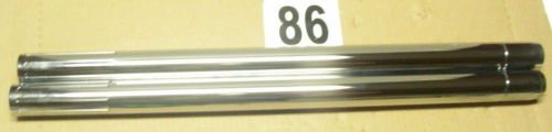 New cci pair chrome slotted fork tubes  +2&#034; over length fits fxwg / fxdg 80-83