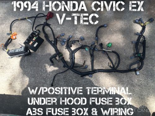1994 honda civic ex engine wire harness vtec obd1 5-speed oem m/t 92 93 94 95 w/