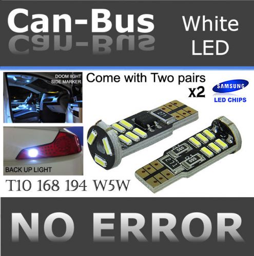 Aff x4 samsung chips white t10 168 920 921 canbus 15led high powerled map lhp494
