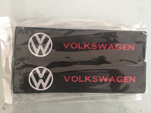 2x auto seat belt cover shoulder pads diy hand-made for volkswagen or any cars