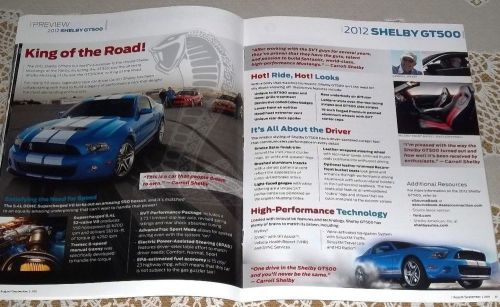 New 2012 ford mustang gt500 edge sport f150 harley davidson literature brochure!