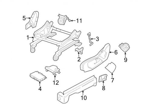 Chrysler oem dodge seat track cover 1gs47bd3ad image 7