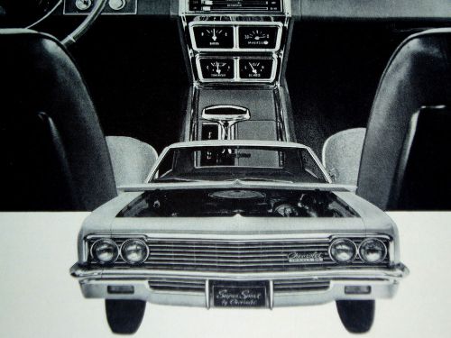 1966 chevy impala ss 396/427-vtg/original ad-v8 engine/block/open hood/interior