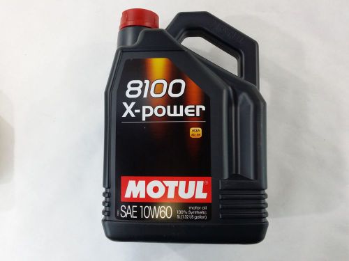 106144 motul 8100 5 liter 10w-60 x-power engine oil 100% synthetic