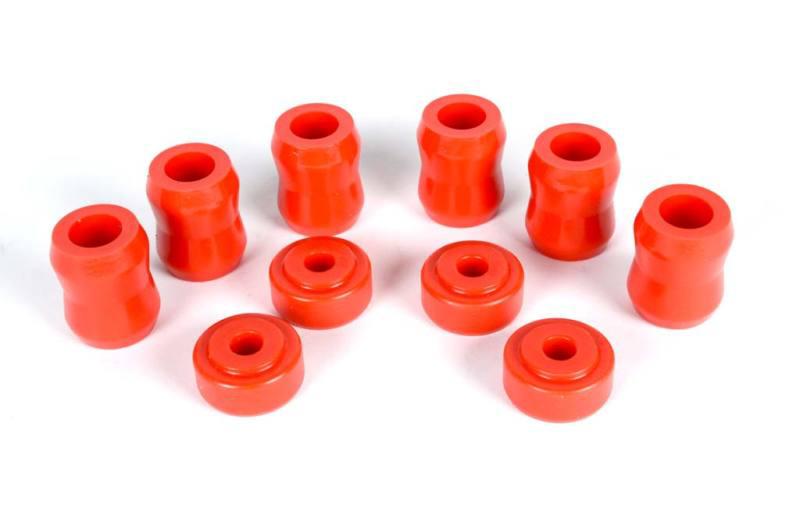 Jeep polyurethane complete set of polyurethane shock replacement bushings in red