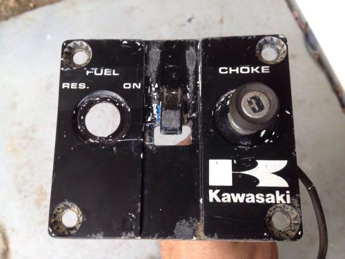 Kawasaki jetski jet ski js 550 fuel control panel and choke cable