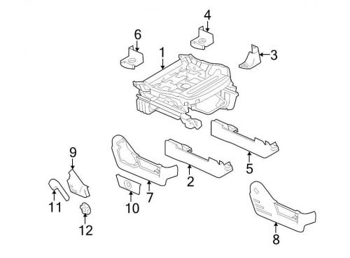 Ford oem seat track cover bl3z1561693ab image 9