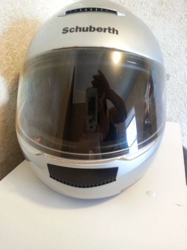 Schuberth helmet gray modular anti fog pin lock clear shield c2 xl pre owned