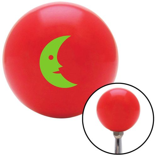 Green crescent moon red shift knob with m16 x 1.5 insertmetric stick manual styl