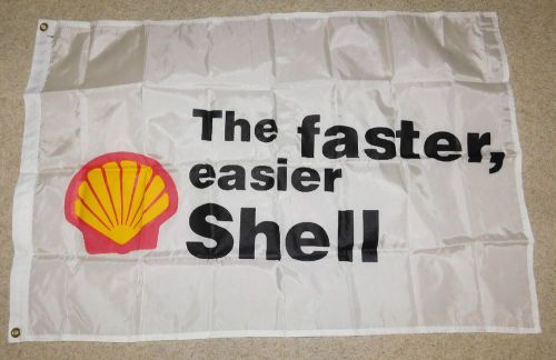 New old stock shell oil race team  flag 3 x 2 licensed product