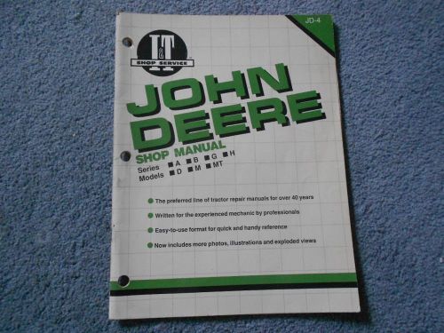 1990 i&amp;t intertec jd-4 john deere tractor shop service manual a b g h d m mt