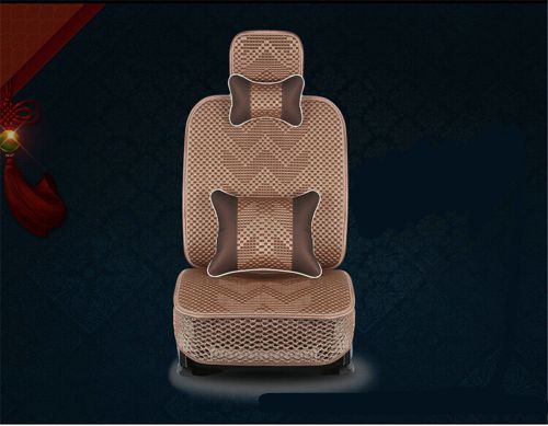 Car seat cover w style ice silk 5 seat genenal fit for all car coffee 10pcs