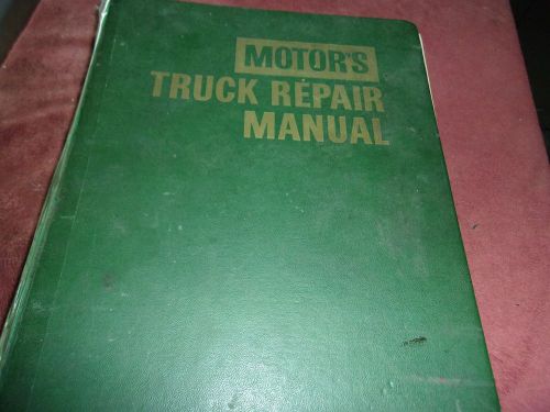 Motors repair manual large, small trucks cars and farm tractors