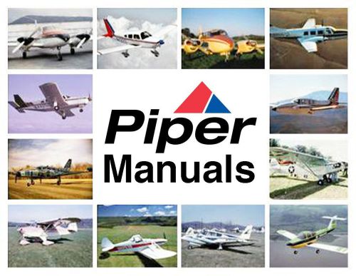 Piper aztec pa-23 repair service manual &amp; parts manuals poh + engine big set cd