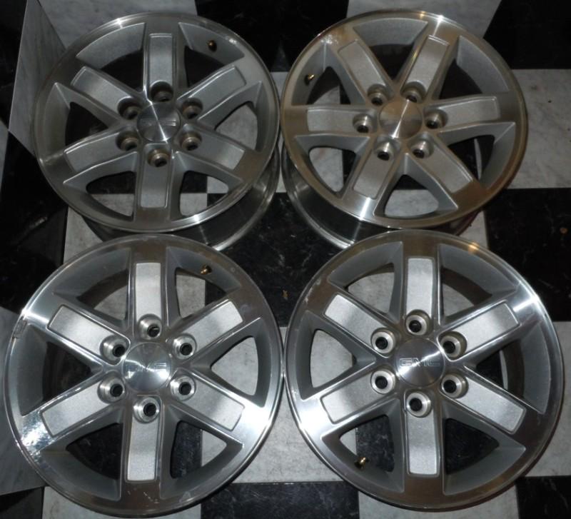Gmc sierra 1500 yukon 17" factory oem wheels 1988-2013 6 lug silverado tahoe 2