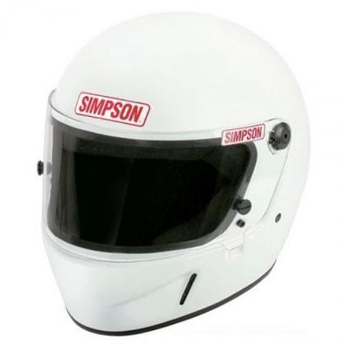 Simpson voyager racing helmet large eyeport sa10/ sa2010 , white, size xxl