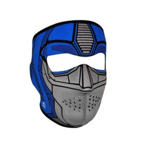 Zan headgear neoprene full face mask blue guardian robot transform hero wnfm086