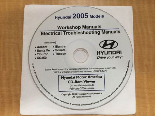 2010 2009 2008 2007 2006 2005 hyundai tucson service workshop repair manual cd