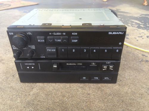 Vintage clarion subaru am fm cassette car stereo radio stack pair 1980&#039;s japan