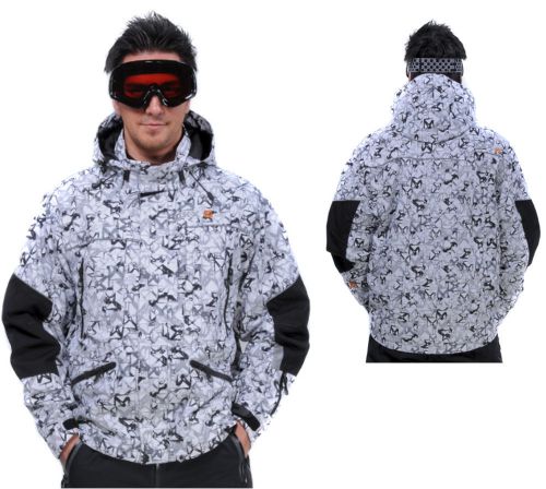 Snowmobile ckx summit snow jacket men 3xlarge white/black winter coat snow shell