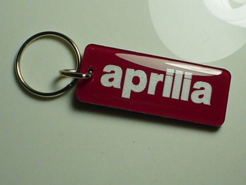 Aprilia motorcycle key chain red / white