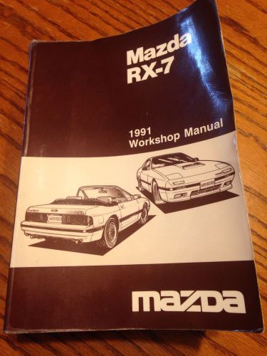 Purchase 1991 Mazda RX-7 RX7 Workshop Manual motorcycle in ...