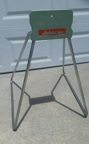 Beautifully restored johnson outboard display stand from 50&#039;s.sea mist green