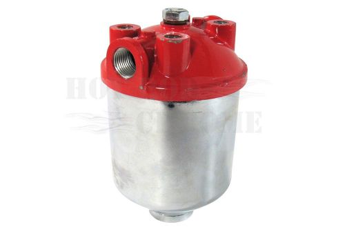 One port fuel filter large red top 3/8&#034; inlet/outleet