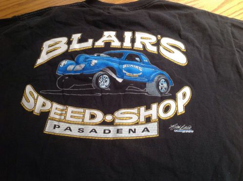 Blairs speed shop pasadena willys tee shirt hanes sz large