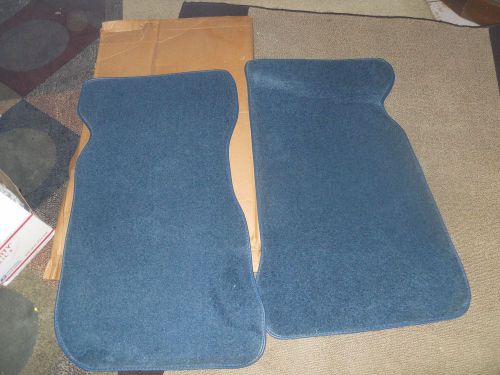 1974-1979 ford ranchero floor mat 2pc cutpile (fm217f) floor carpet blue