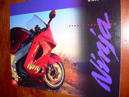 1996 kawasaki ninja series brochure zx-11 zx-9r zx-6r 600r 500 250r