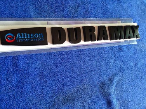 Blue allison duramax emblems for gm silverado sierra 2500hd 3500hd-piece