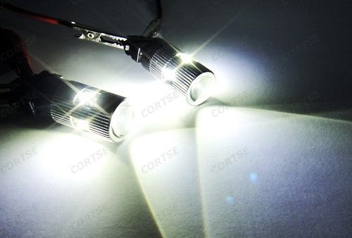 2x cree xr-e led 25w projector bulb 1156 ba15s p21w canbus signal backup light