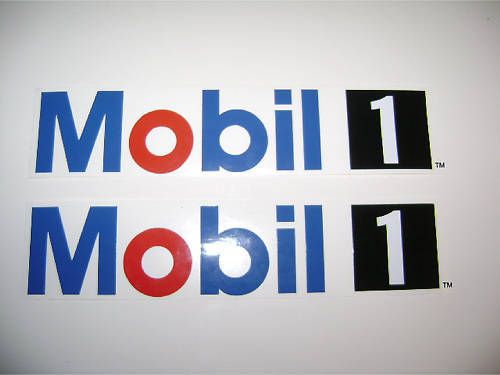 Mobil 1 racing oil f1 nascar motor decals stickers